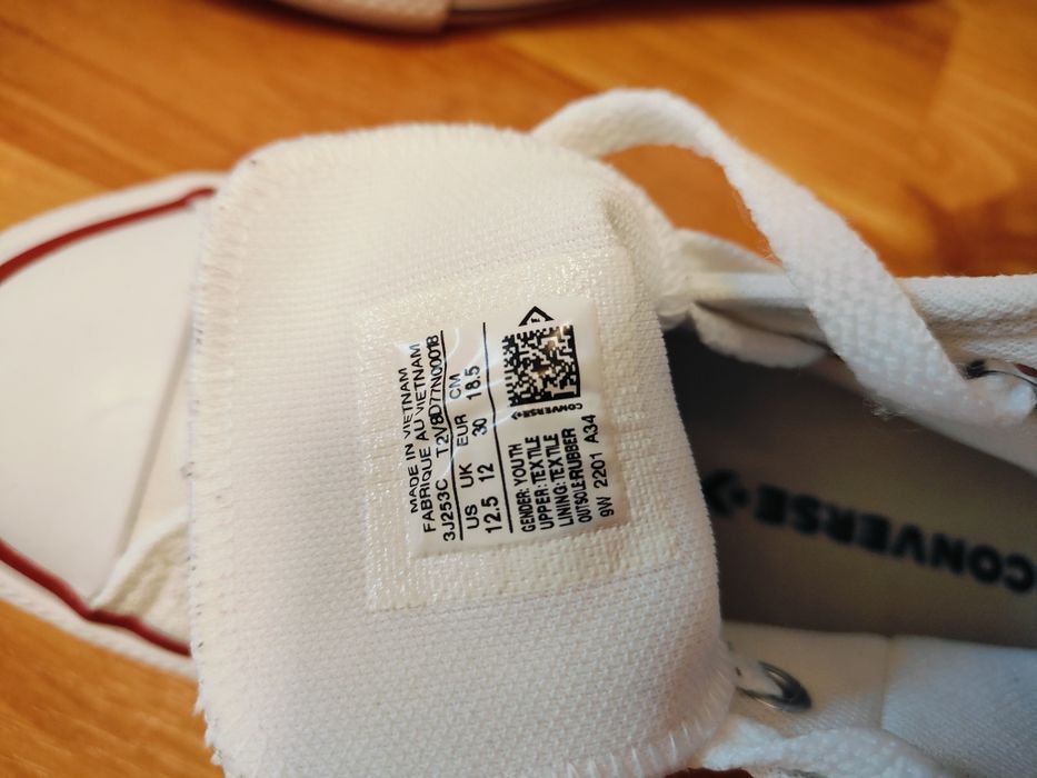 Converse marimea 30 albi