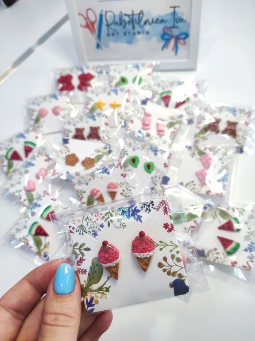 Обеци от полимерна глина