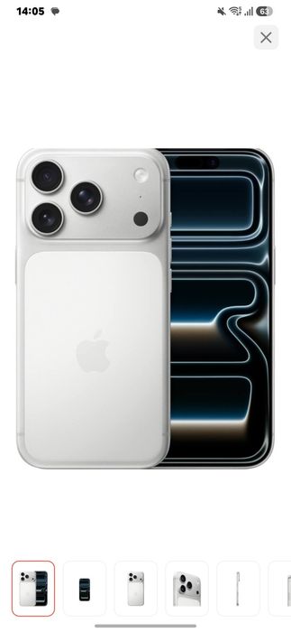 Iphone 17 pro, silver, 256 gb