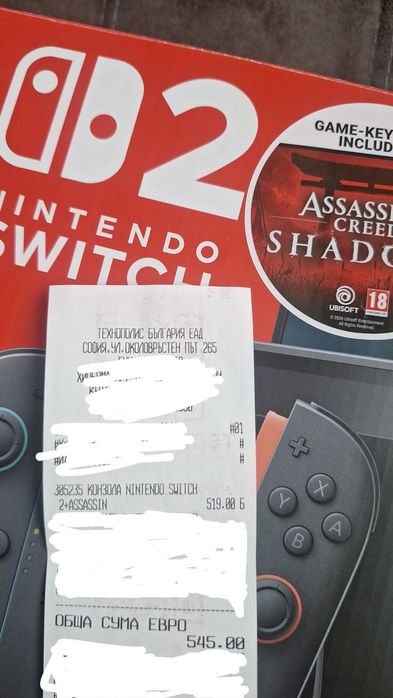 Game console nintendo switch 2 assassin’s creed shadows 256gb