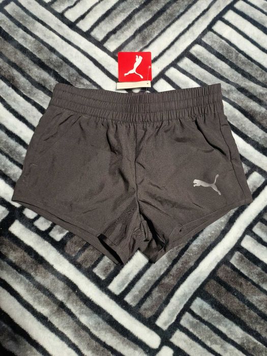 Pantaloni scurți de alergare Puma, negri, pentru copii, 11–12 ani