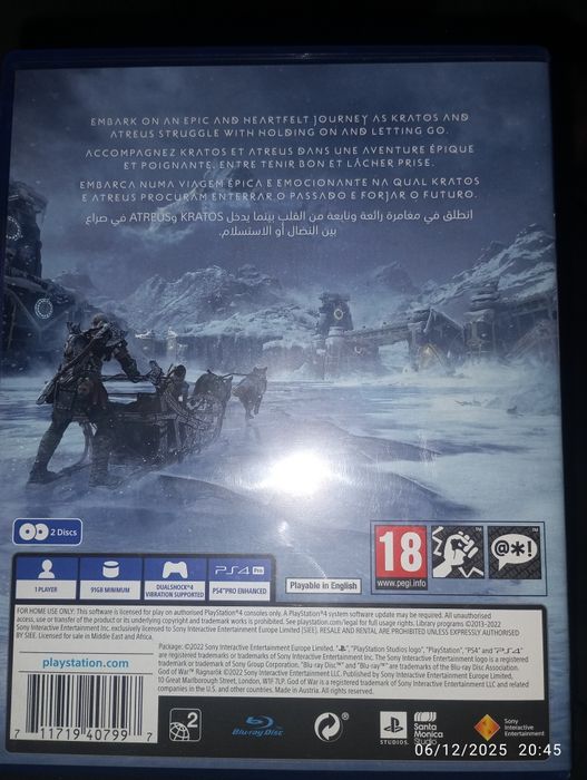 God of War RAGNAROK ps4 обмен (oʻyinlar apisaniyada)