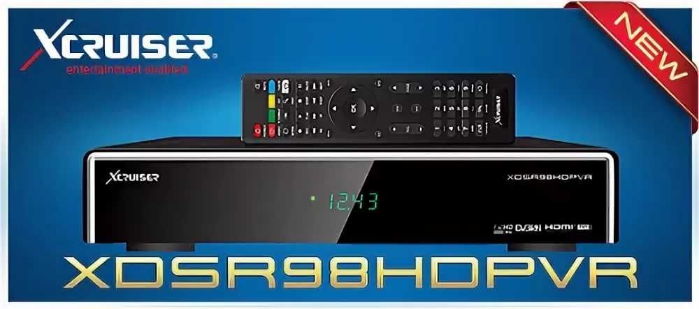 Спутниковый тюнер XCRUISER XDSR 98HD PVR с пульт. в отличном состоянии