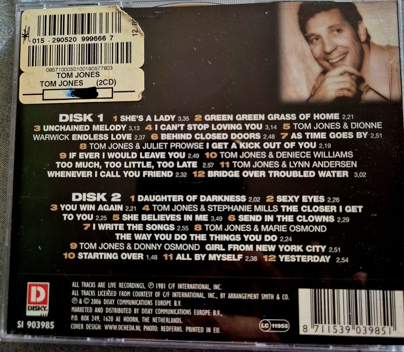 Оргинални Нови Двойни CD. c AТом Джоунс Павароти,Бетовен Шопен Брамс