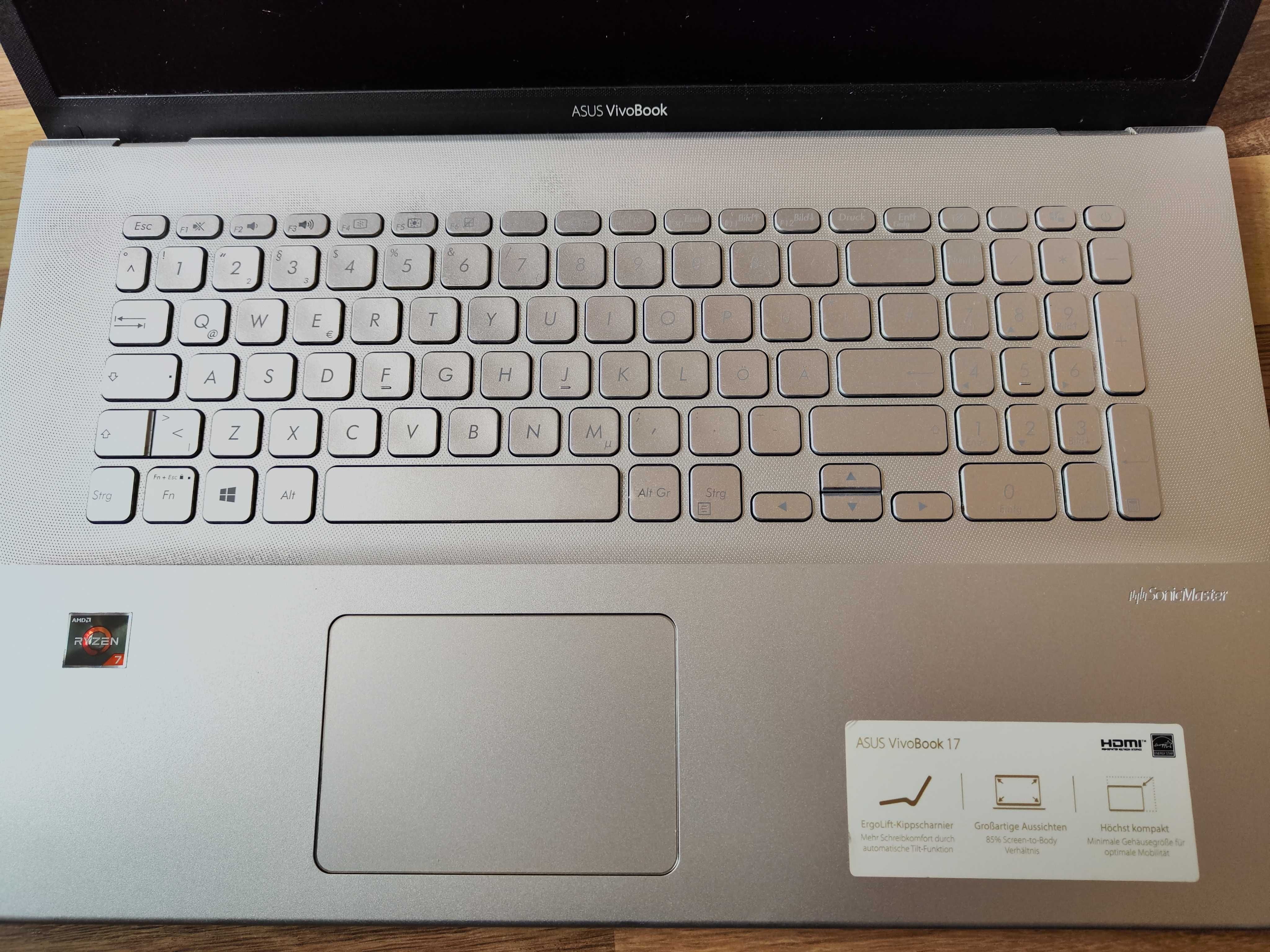 Asus vivobook 17 ryzen 7 online 3700u