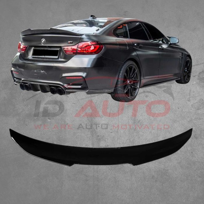 Спойлер лип за багажник на BMW 4 Series F36 - PSM , черен гланц