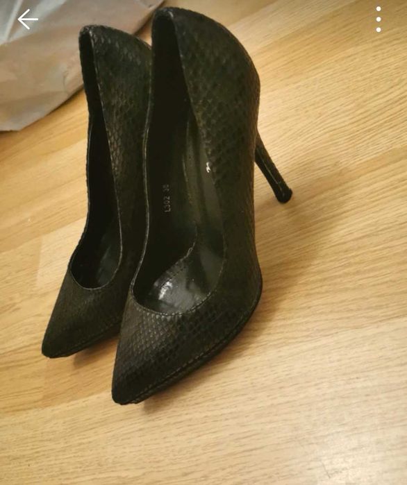 Pantofi stiletto piele șarpe