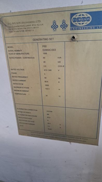 Fg Wilson Дизельный Генератор