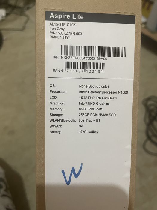 Ноутбук acer Aspire