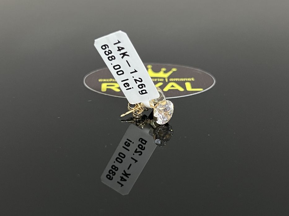 Bijuteria Royal CB : Cercei aur 14k 1,26 grame