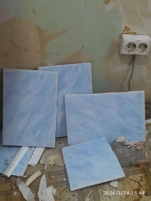 Кафель голубого цвета