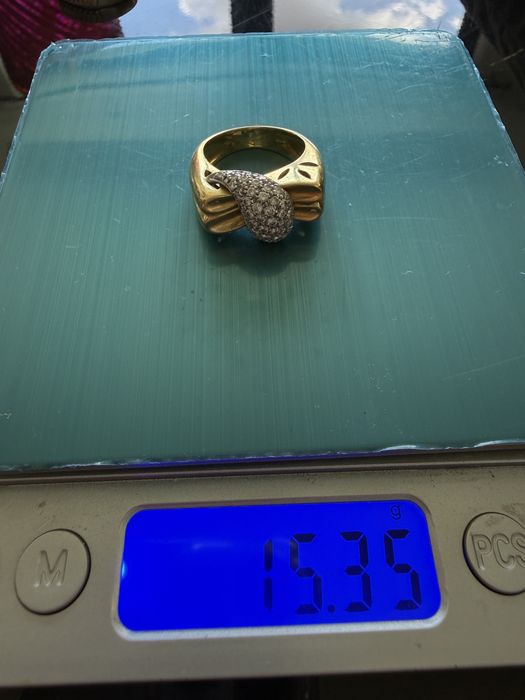 Inel aur 18k cu diamante