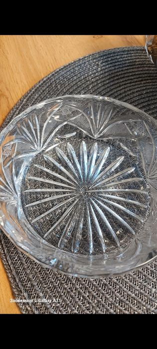Български кристал от соца ,съд за лед,купа и ордьовър