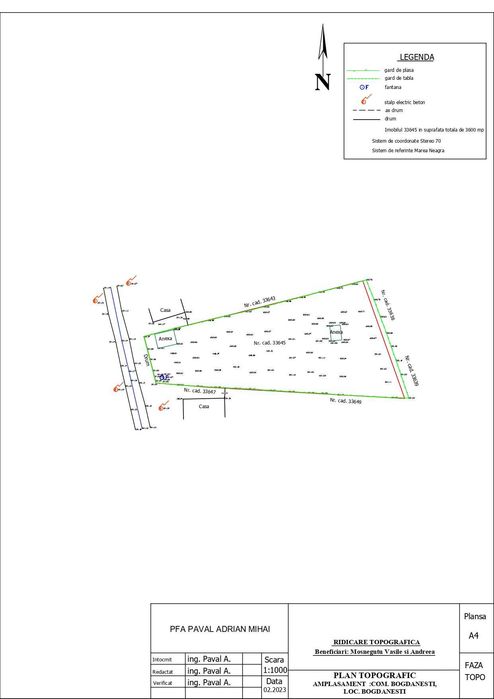 Servicii de cadastru si topografie