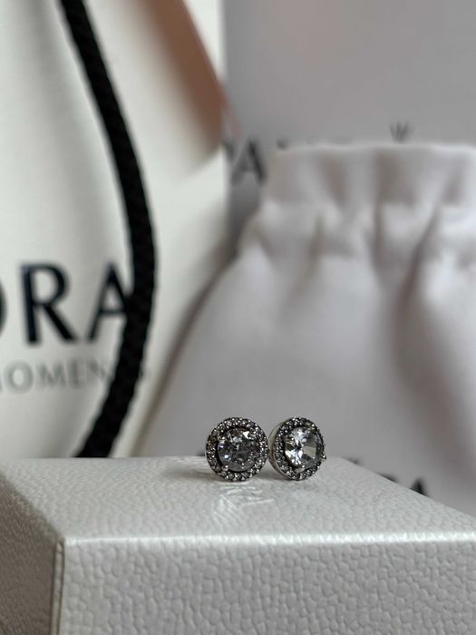 Пандора обеци кристал