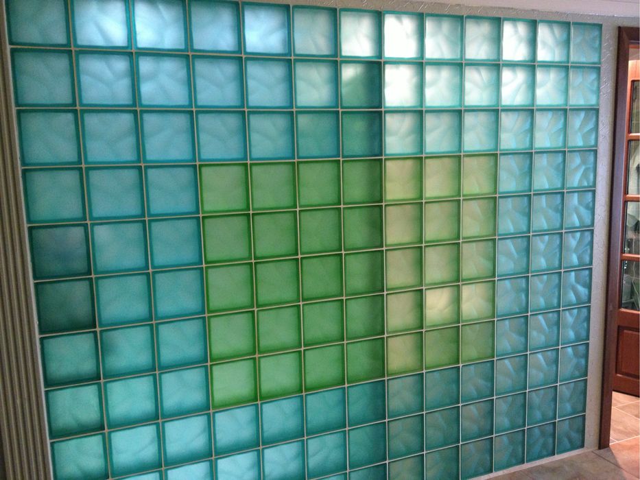 Стеклоблок (Китай) б/у разные цвета