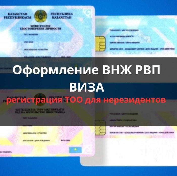 Юрист адвокат, РВП ВНЖ ВИЗЫ ЭЦП ИИН ТОО для нерезидентов под ключ