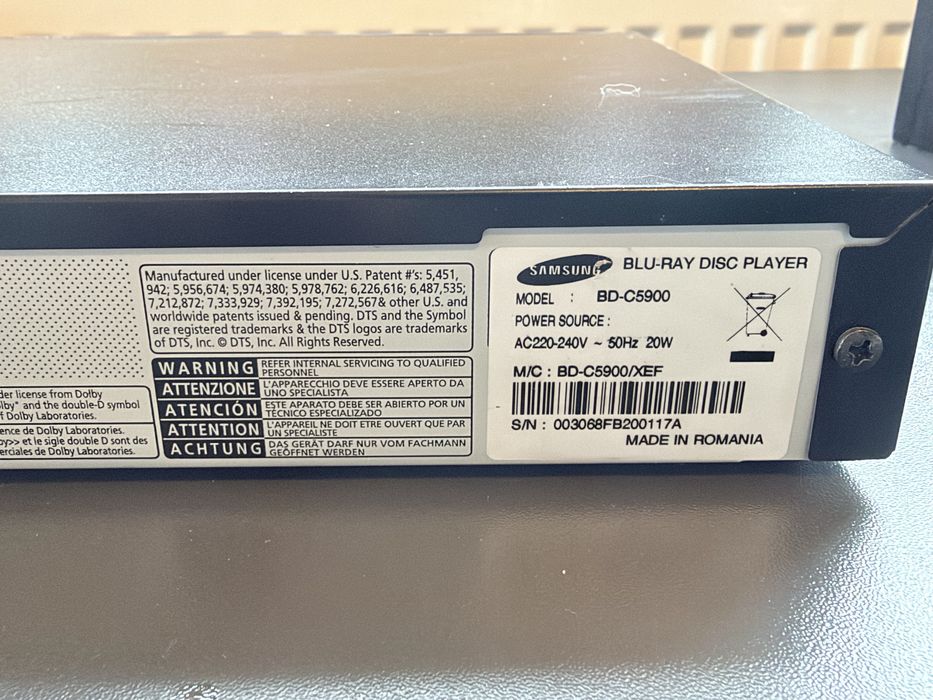 3D Blu-ray player Samsung BD-C5900