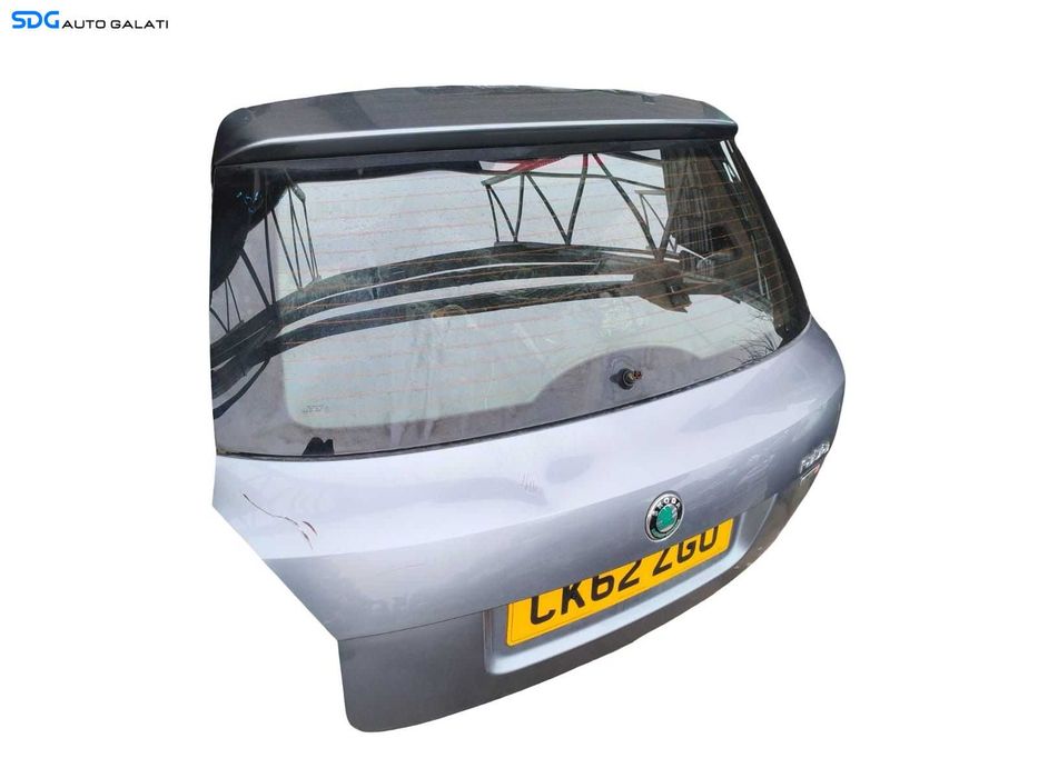 Hayon Haion Porbagaj Dezechipat cu Luneta Geam Sticla Culoare LF8L Skoda Fabia 2 Facelift Hatchback 2010 - 2015 Cod 5J6827025G [B4768]