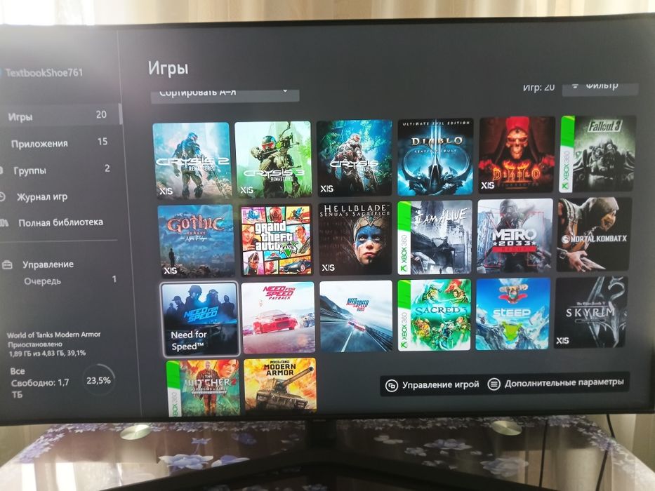 Xbox series s два геймпада и игры