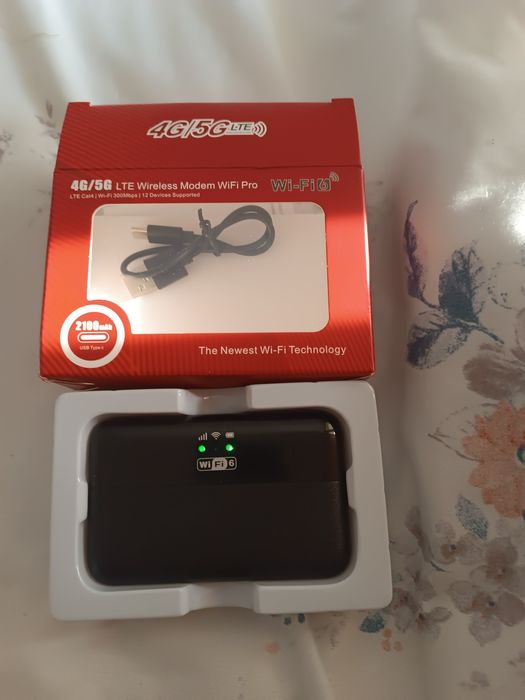 Router wifi 6 4G/5G portabil internet acumulator 2100mA USB Tip C