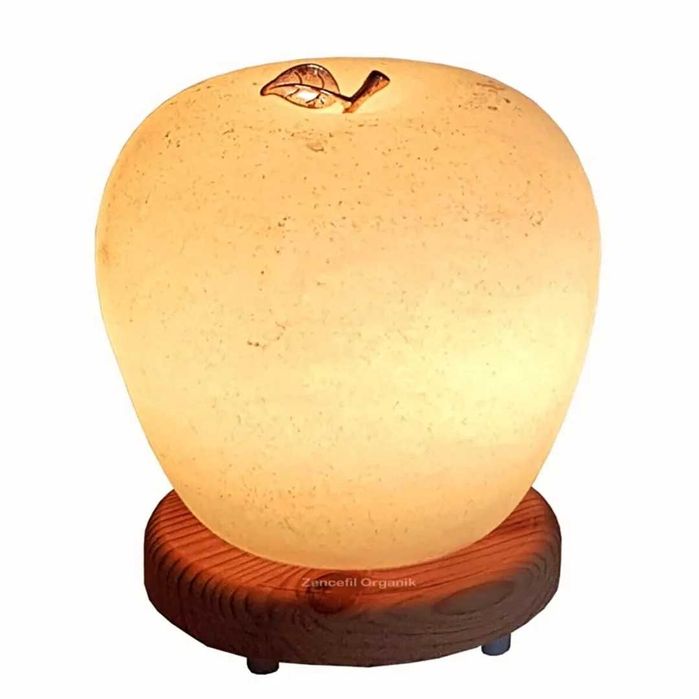 Светеща солна ябълка за декорация на дома, осветление, лечение със сол