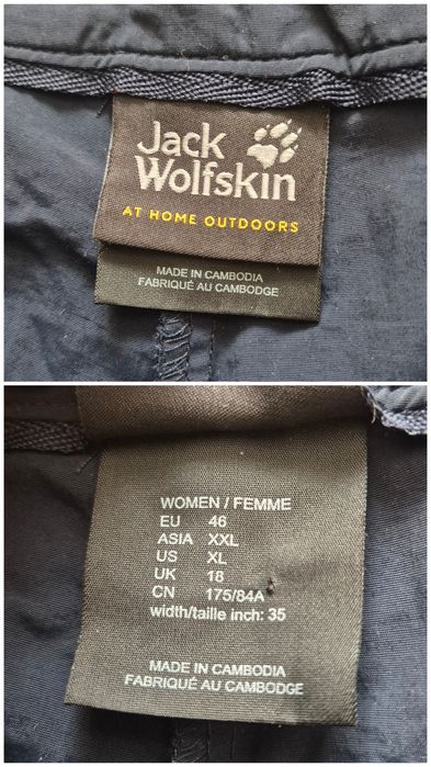 Fustă Pantaloni Hiking, Premium, Jack Wolfskin, UV Shield, Femei, Mărimea EU 46