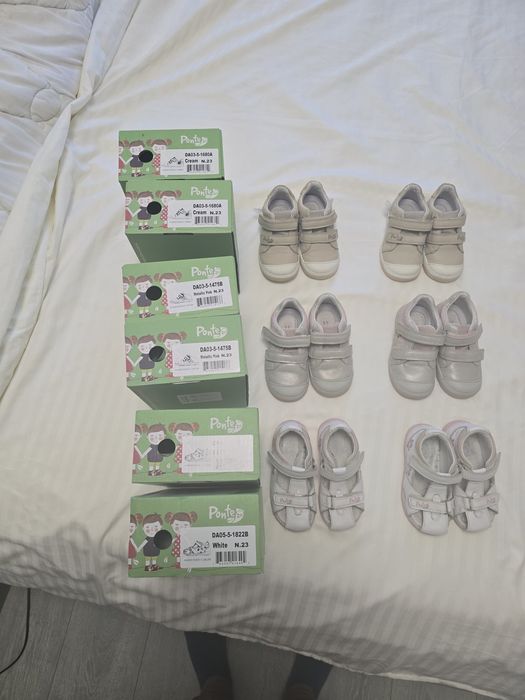 Pantofi si sandale suspinatie, ortopedice fete, bebelusi, copii