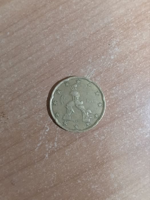 Monedă 20 euro cenți 2002 Rară