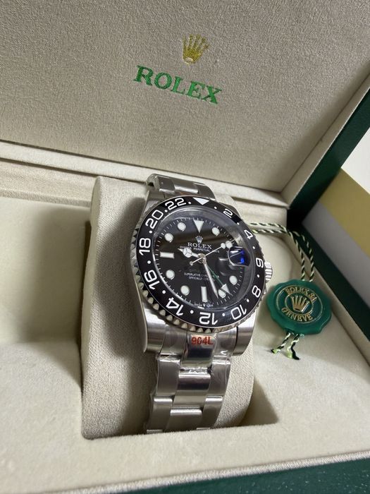 Ceas Rolex GMT-MASTER II 41mm Silver/Black Dial
