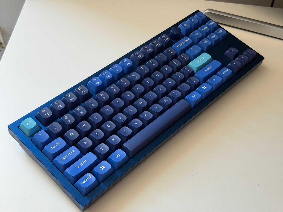 Tastatura mecanica Keychron Q3 QMK Aluminium Knob Navy Blue ANSI