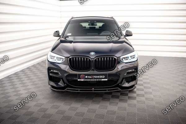 Prelungire lip bara fata Bmw X3 G01 MPachet 2018-2021 v1 Maxton Design