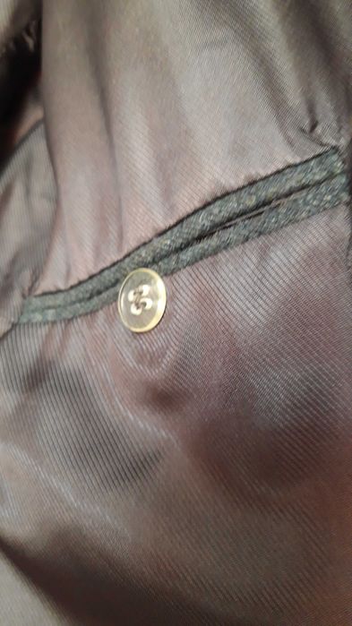 Женско тъмнозелено вълнено сако/палто размер 40