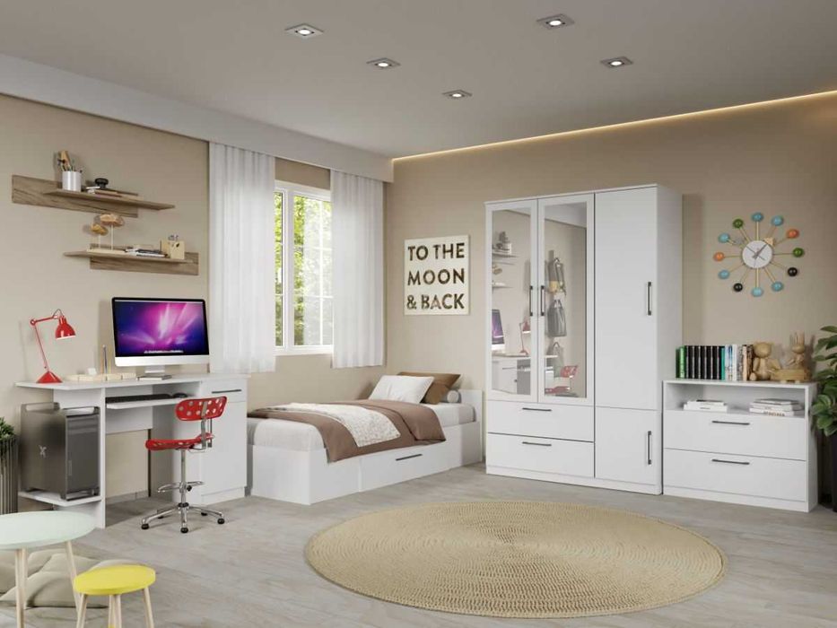 Set Mobila Dormitor Tineret Mihai C10 - Transport Gratuit in 4-10 zile