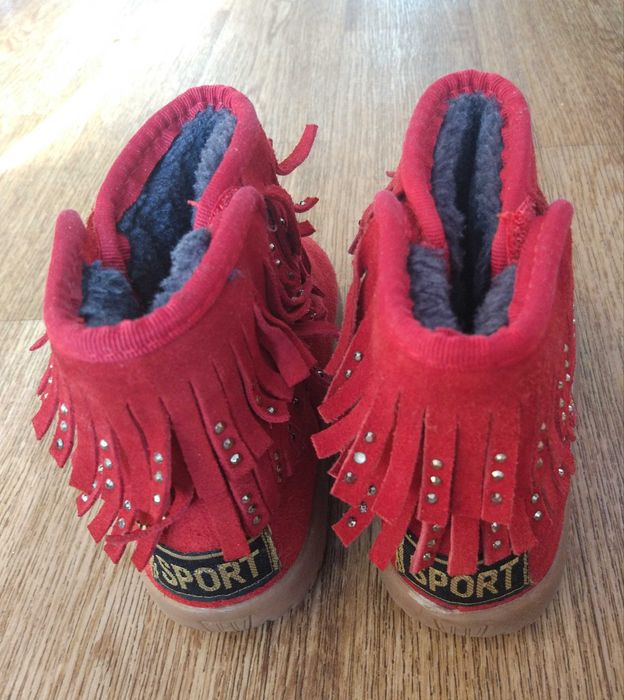 Сапоги замшевые зима