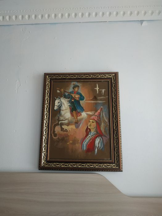 Картина с казахским певцом