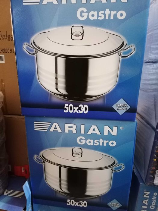 Cratiță inox cu capac  60 litri 50 x 30 Ofertă 549 lei