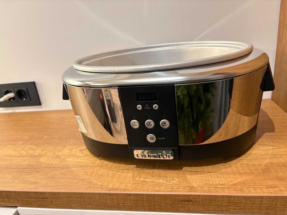 Slow cooker Crock-Pot 5.7L  Display electronic, Vas de ceramica