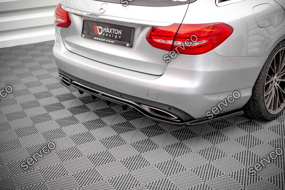 Prelungire splitter bara spate Mercedes C Class W205 2014-2018 v10 - Maxton Design