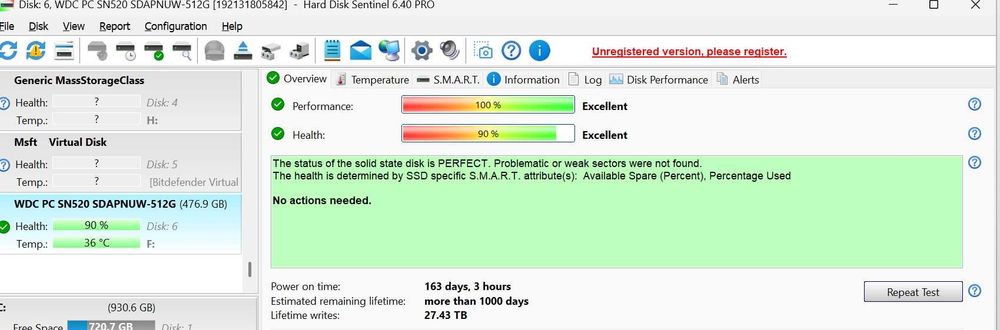 Western Digital PC SN520 NVMe 520 GB, M.2 2280 S3-B-M