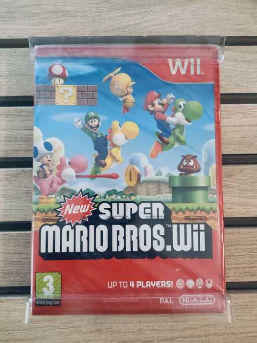 Joc Consola Wii NOU Sigilat New Super Mario Bros. Wii Coin Box Limited Edition