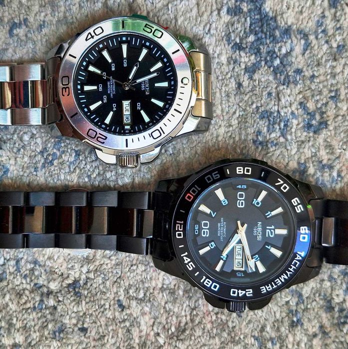 Ceas mecanic-automatic cu data si zi, metalice 43 mm DG2813.