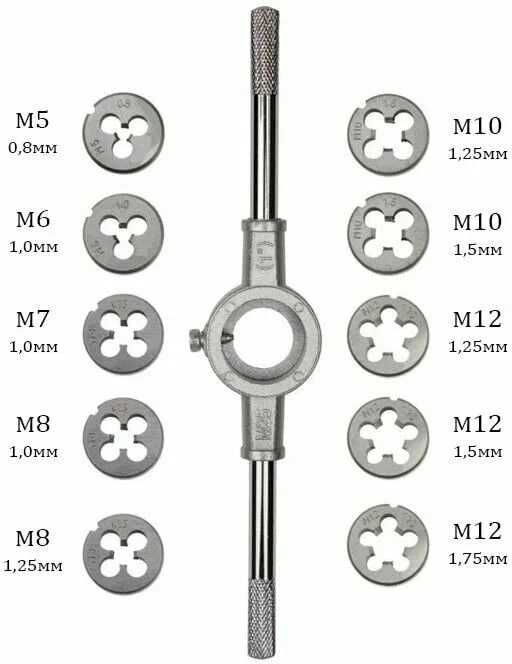 Набор метчиков и плашек (лерка)