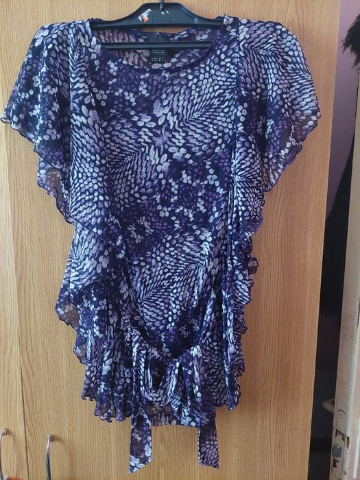 Bluză damă superbă mâneci liliac