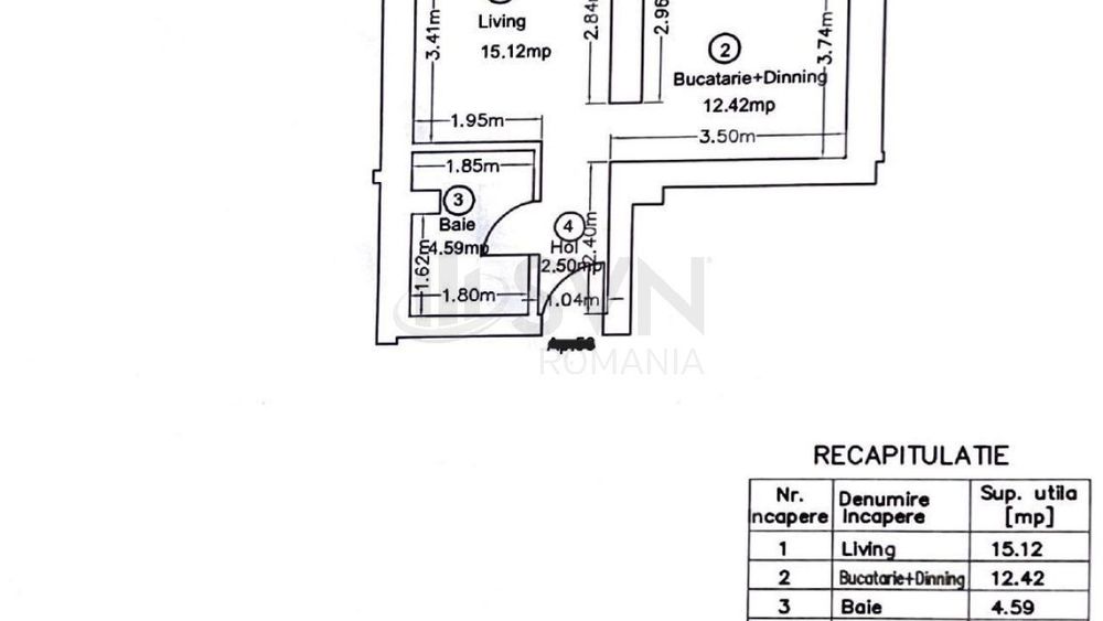 Studio Dublu Modern I Ivory Residence I