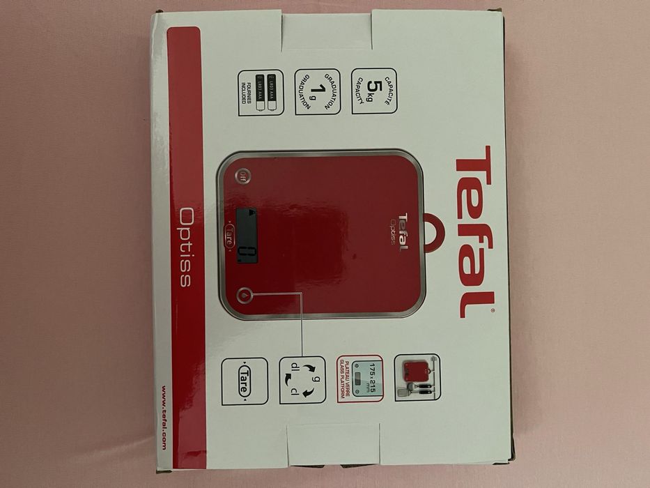 Cantar de bucatarie Tefal Optima BC5003V2, 5 kg, functie de masurare