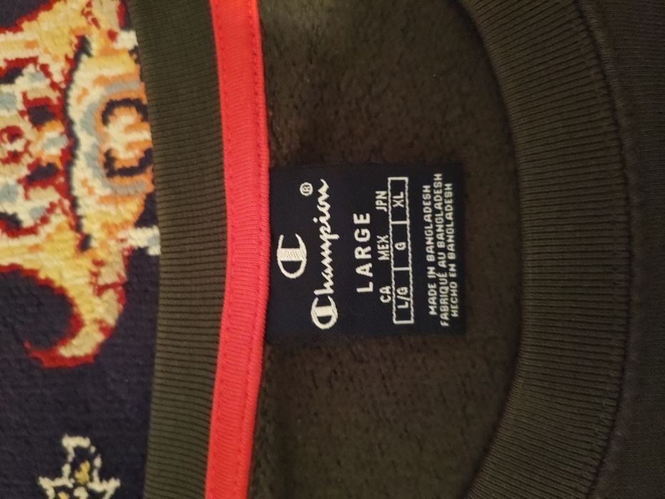 Свитшот Champion L size зеленый, хаки