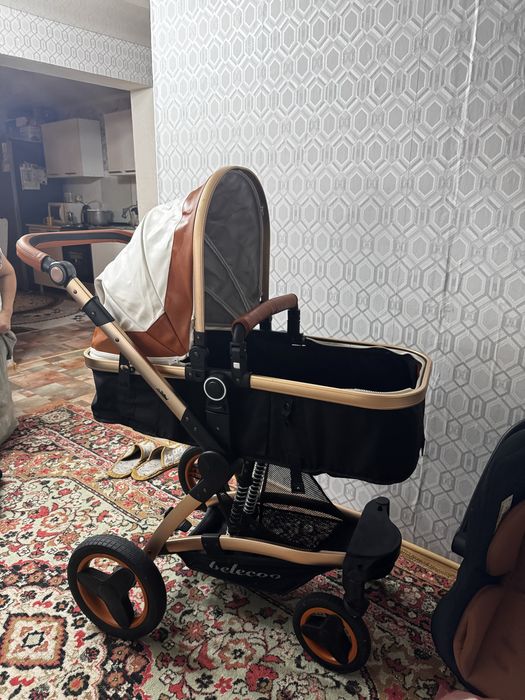 Продам коляску с авто креслом
