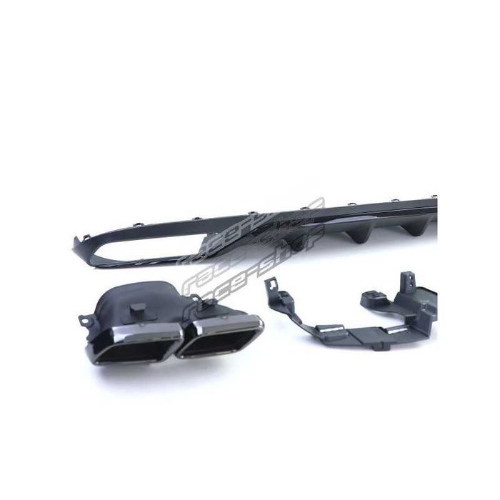 Заден дифузьор с накрайници черни за Mercedes E Class W213 с AMG Line