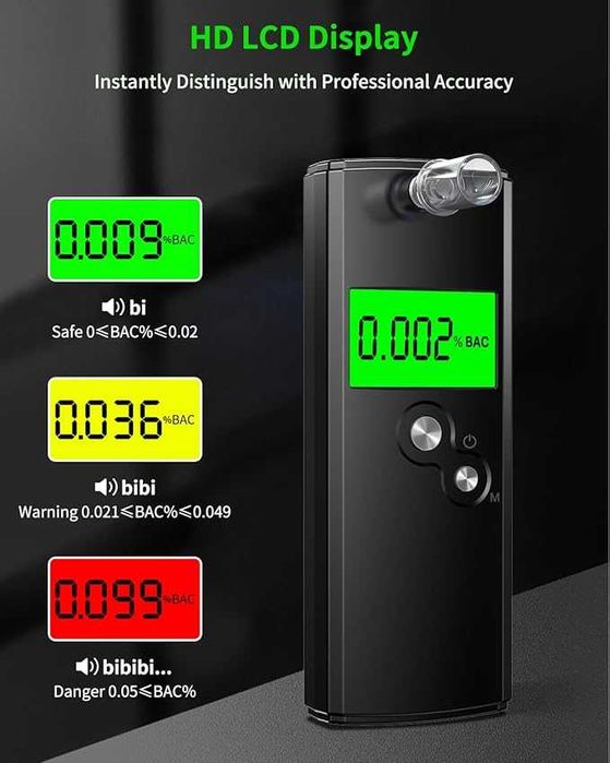 Akdomart  Полицейски точен алкотестер  с 10  миещи се мундщука